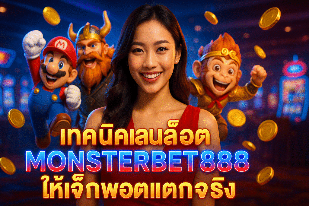 เทคนิคเล่นสล็อต MONSTERBET888 ให้แจ็กพอตแตกจริง
