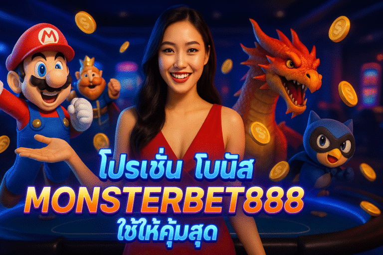โปรโมชั่น โบนัส MONSTERBET888 ใช้ให้คุ้มสุด