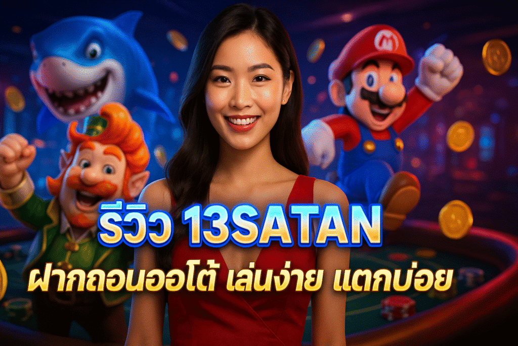 รีวิว 13SATAN ฝากถอนออโต้ เล่นง่าย แตกบ่อย