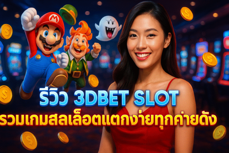 รีวิว 3DBET SLOT รวมเกมสล็อตแตกง่ายทุกค่ายดัง
